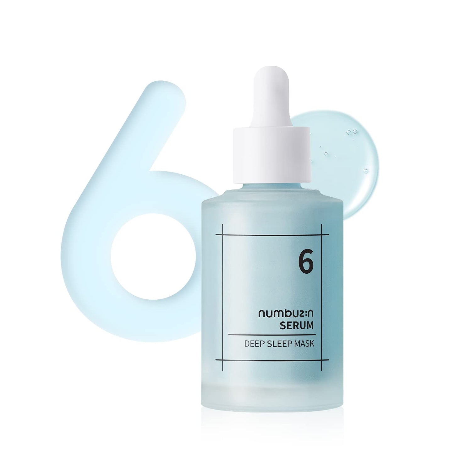 Nnumbuzin No.6 Deep Sleep Mask Serum - Instant Hydration & Skin Refreshing with Hyaluronic Acid & Niacinamide - Korean Skincare, 1.69 fl oz