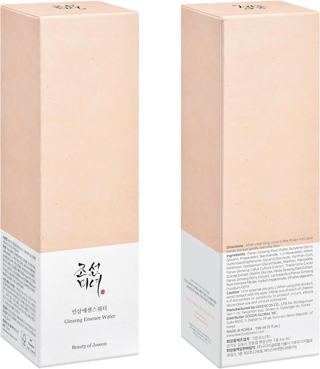 Beauty of Joseon Ginseng Essence Water Hydrating Face Toner - 150ml (5 fl. oz)