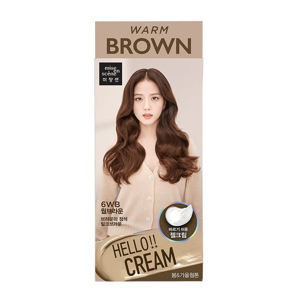 Mise en Scène Hello Bubble Easy At-Home Vivid Hair Coloring with Ampoule - 6WB Warm Brown