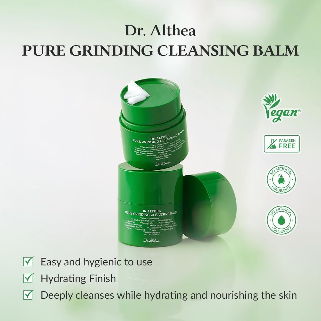 Dr.Althea Pure Grinding Cleansing Balm – Gentle Makeup Remover with Madecassoside (1.69 Fl Oz)