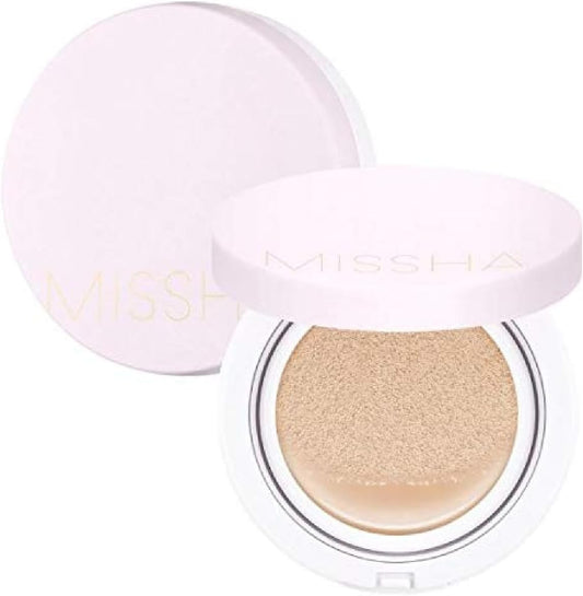 MISSHA Magic Cushion Foundation No.21 Light Beige - Flawless Coverage, Dewy Finish, Easy Application