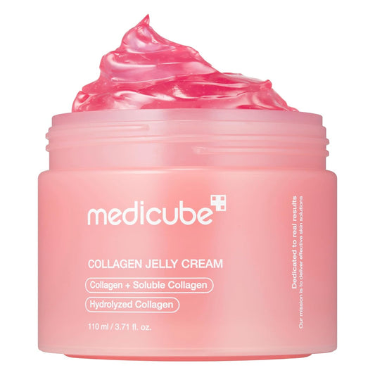 Medicube Collagen Jelly Cream 110ML - Niacinamide & Hydrolyzed Collagen for Hydration & 24h Glow