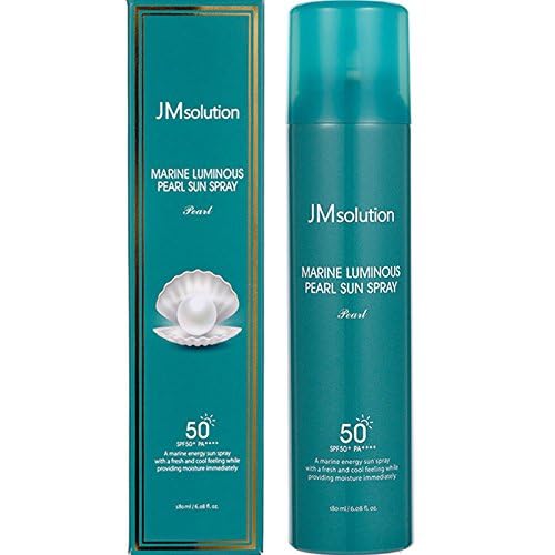 JMsolution Marine Luminous Pearl Sun Spray SPF 50+ PA++++ - Hydrating UV Protection for Radiant Skin, 180ml