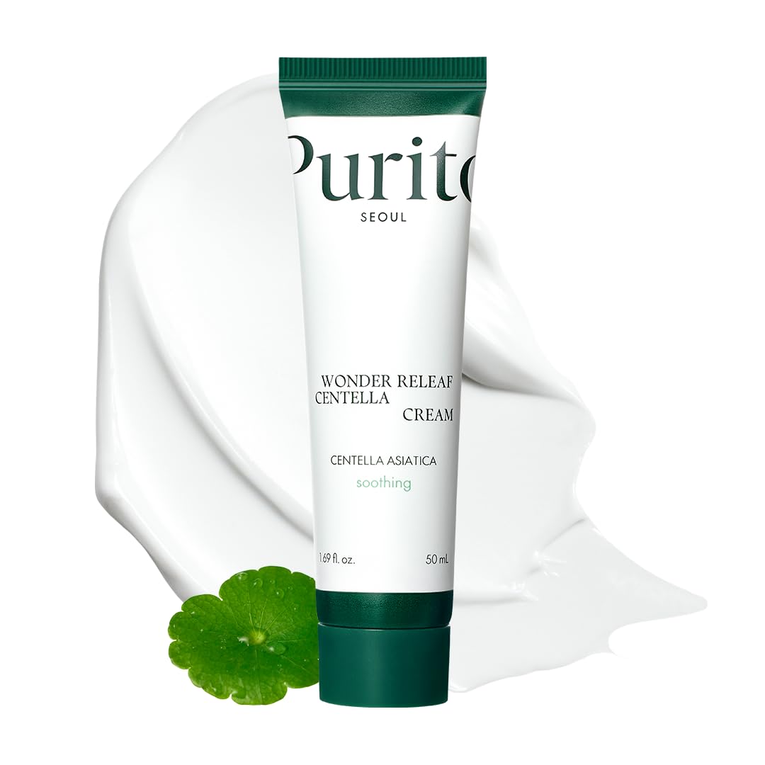 PURITO Centella Cream - Soothing Facial Cream, Korean Skin Care, 50ml (1.7 fl. oz) for All Skin Types