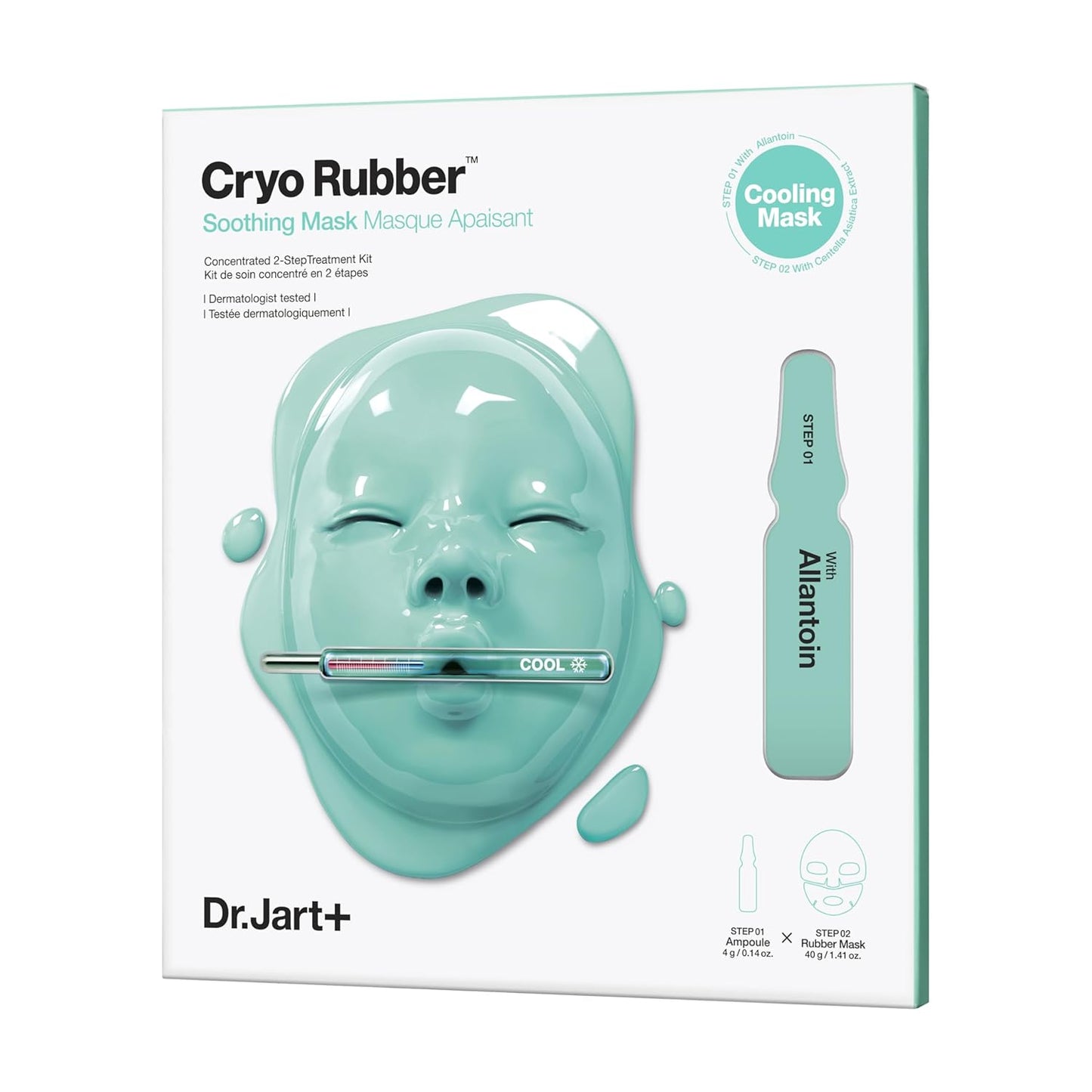 Dr.Jart+ Cryo Rubber Face Mask with Collagen, Soothing Moisturizing, Brightening 1.41 oz