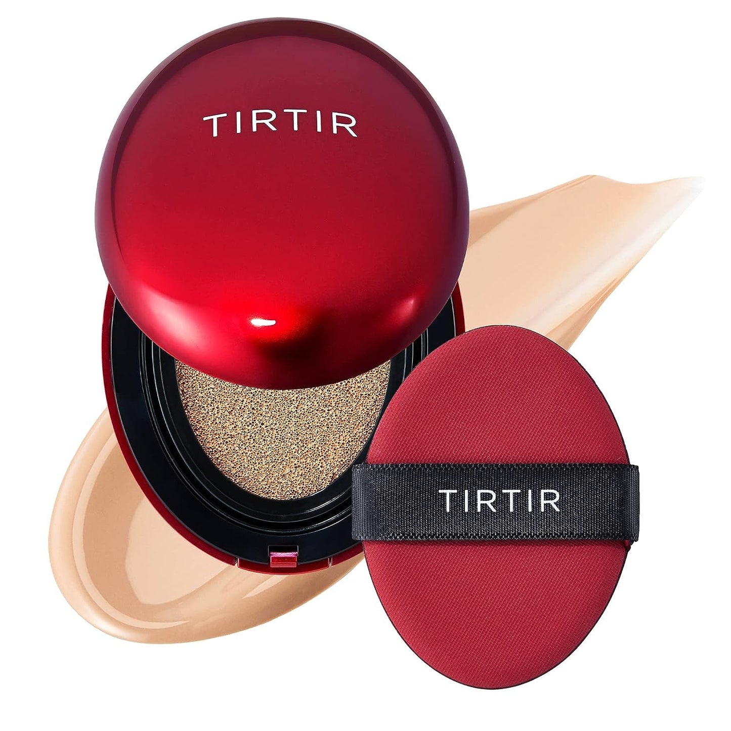 TIRTIR Mask Fit Red Cushion Foundation - Japan's No.1 Glass Skin Cushion, Long-Lasting & Lightweight Coverage