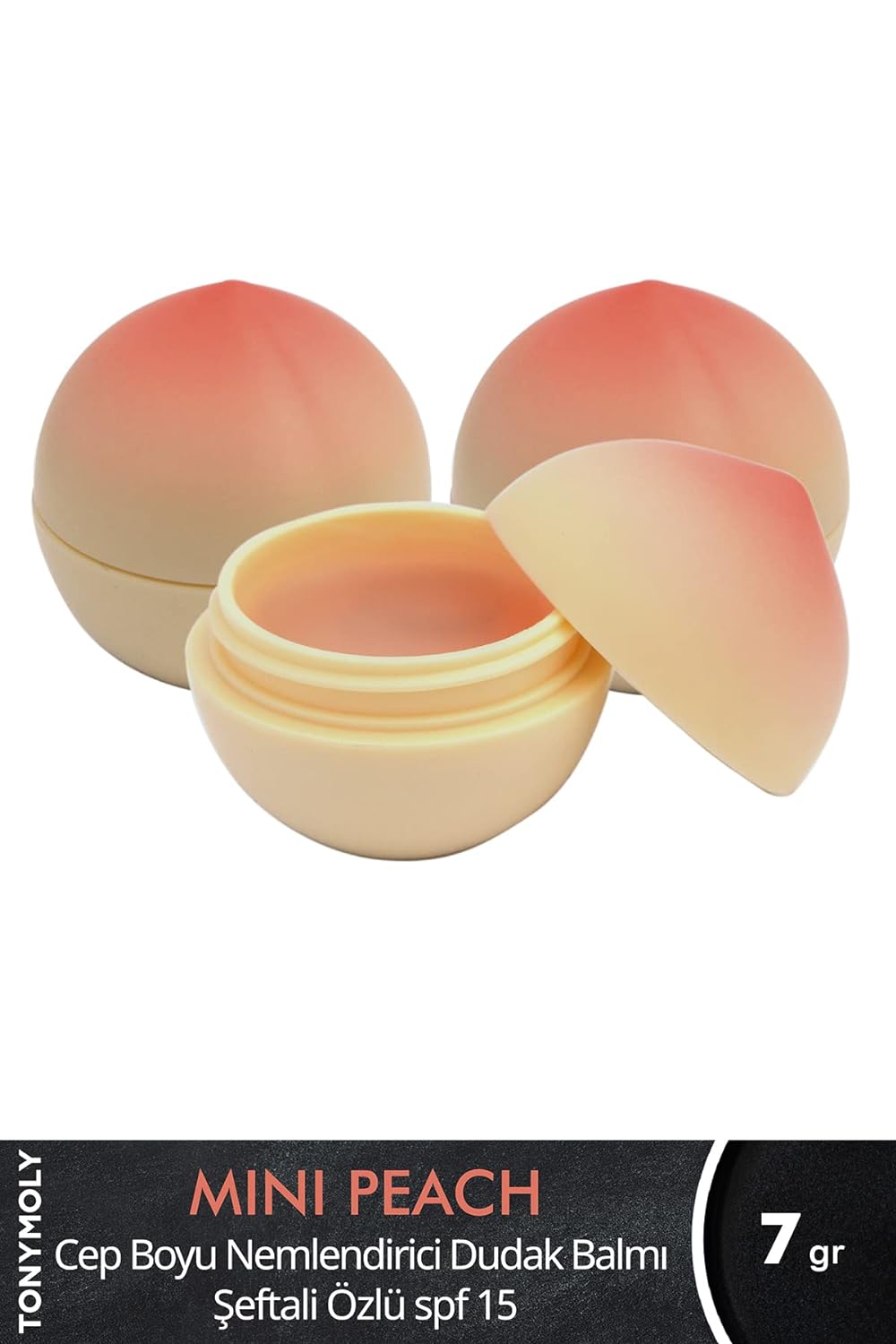 TONYMOLY Mini PEACH Lip Balm - Hydrating & Nourishing Lip Balm with Fruity Peach Scent