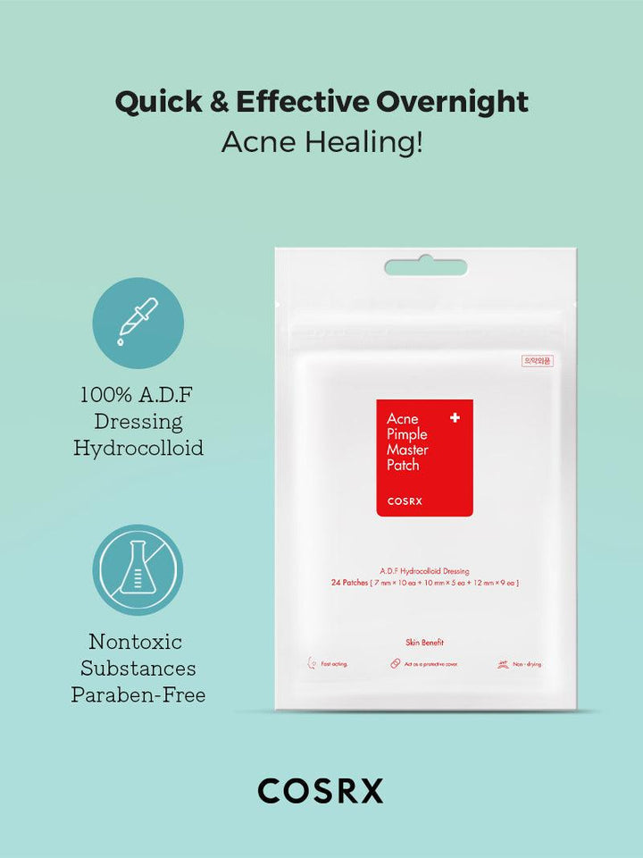 COSRX - Acne Pimple Master Patch: variation-Fast-Acting Hydrocolloid Treatment for Blemishes - 24patches/1pack