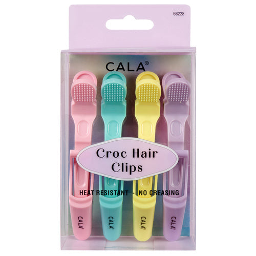 CROC HAIR CLIP | PASTEL TONES (4PK) esBeauty