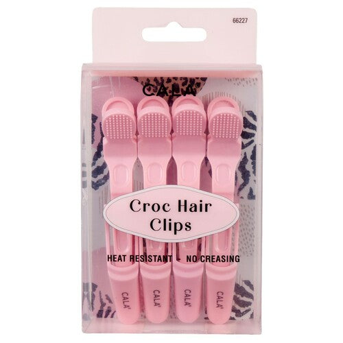 CROC HAIR CLIP | SOFT PINK (4PK) esBeauty