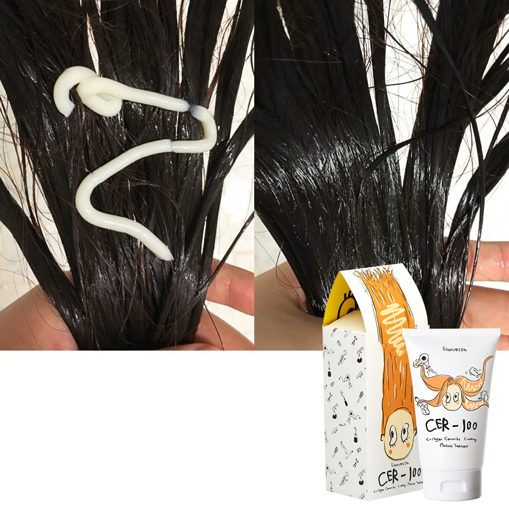 Elizavecca CER-100 Collagen Ceramide Coating Hair Protein Treatment - Hair Repair, Strengthening, Shine-Enhancing esBeauty