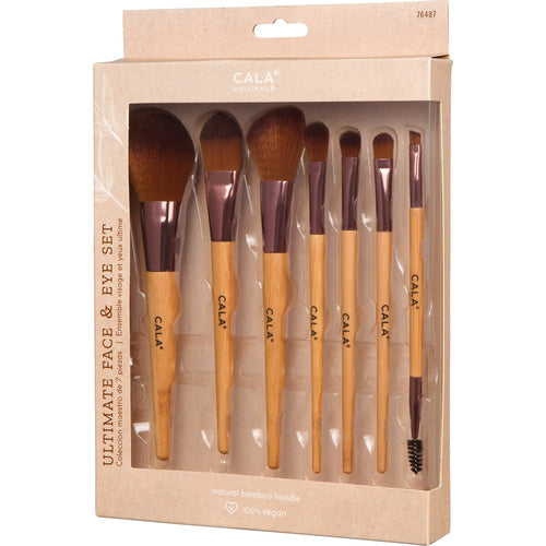 NATURAL BAMBOO DELUXE FACE & EYE SET (6 PCS.) esBeauty