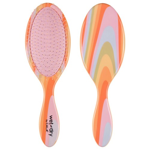 WET-N-DRY DETANGLING HAIR BRUSH (RETRO RAINBOW) esBeauty