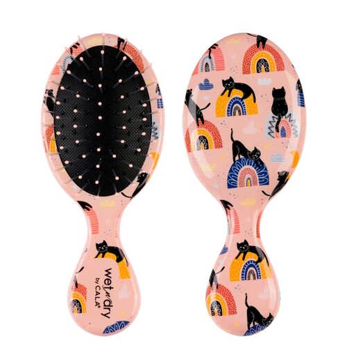 WET-N-DRY MINI DETANGLING HAIR BRUSH (CATS RAINBOWS) esBeauty